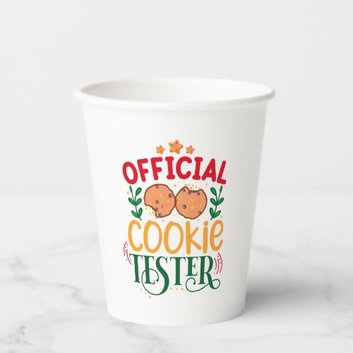 Official Cookie Taster Paper Cups
