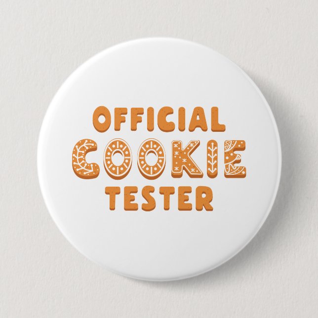 Official Cookie Tester Button (Front)