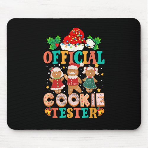 Official Cookie Tester Christmas Baking Team Ginge Mouse Pad