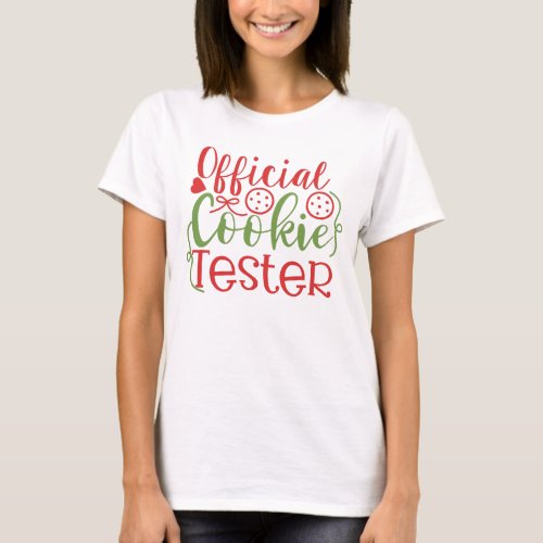 Official Cookie Tester Christmas Womens T_Shirt
