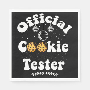 Official Cookie Tester Cookie Lovers Christmas Napkins