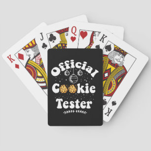 Official Cookie Tester Cookie Lovers Christmas Poker Cards