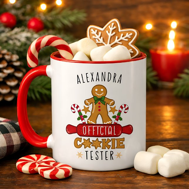 Official Cookie Tester Custom Name Mug (Creator Uploaded)