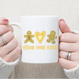 Official Cookie Tester Gingerbread Cute Christmas. Coffee Mug