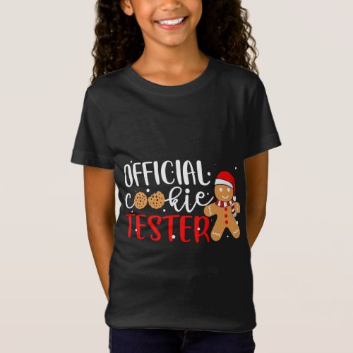 Official Cookie Tester Gingerbread Man Christmas P T_Shirt