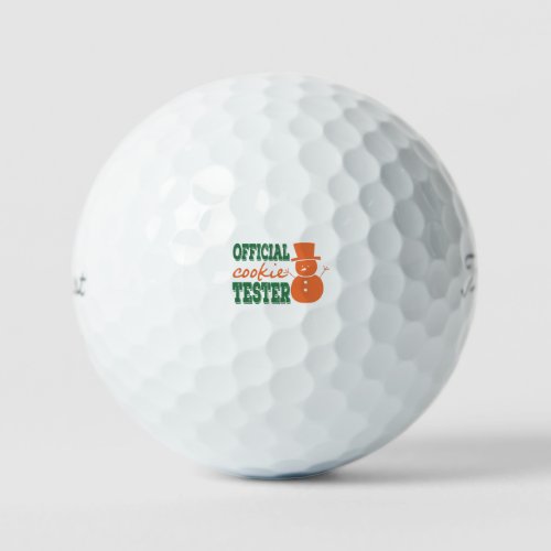 Official Cookie Tester Golf Balls