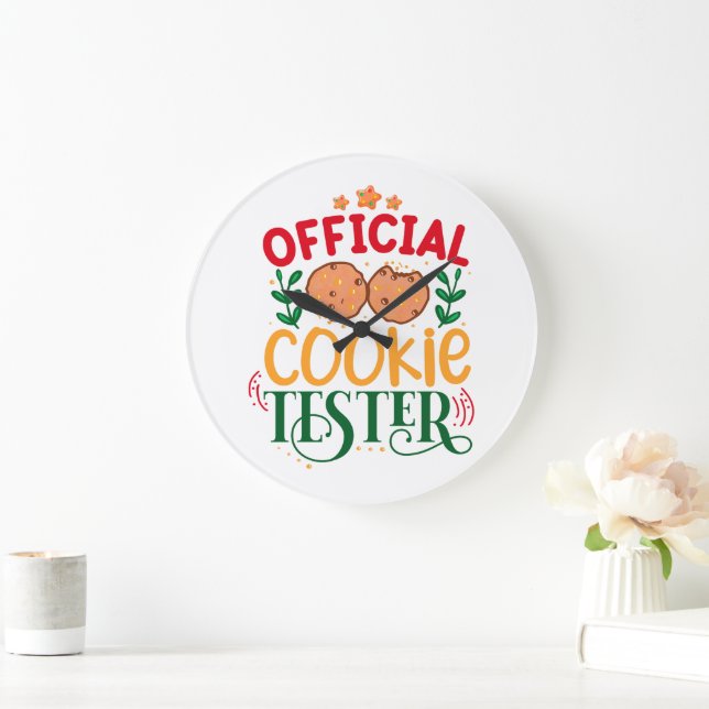 Official Cookie Tester Large Clock (Home)