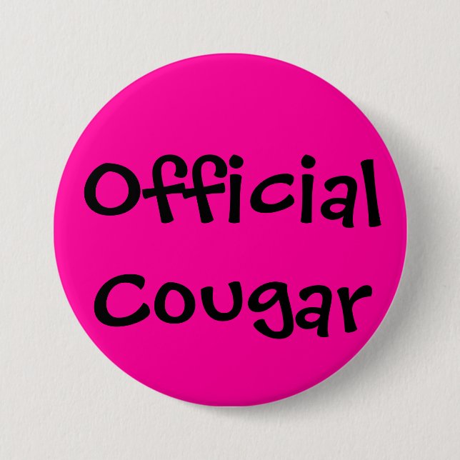Official Cougar Pinback Button (Front)