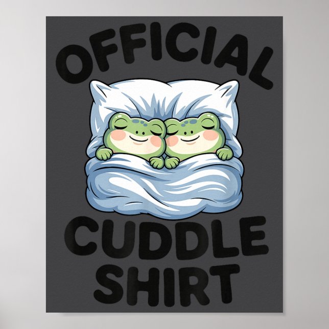 Official Cozy Frogs Cuddle Custom Poster (Front)