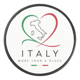 Official Custom Italy Hockey Puck
