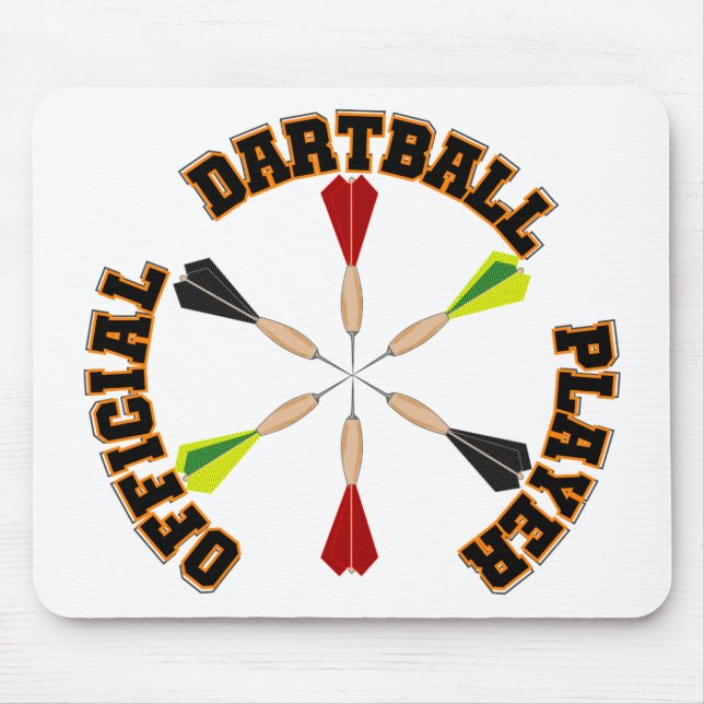 Official Dartball Player Mouse Pad (Front)