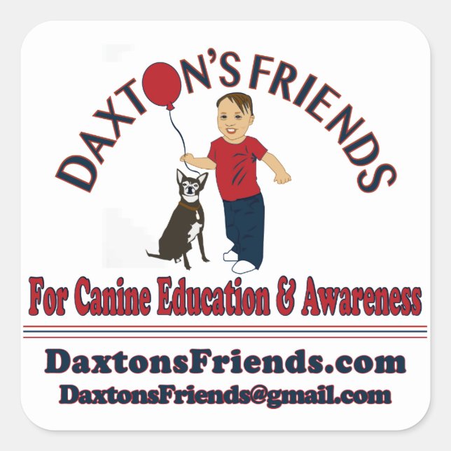 Official Daxton's Friends Sticker (Front)