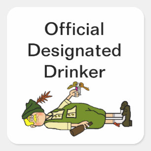 Official Designated Drinker Stickers or Name Tags
