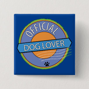 Official Dog Lover Button