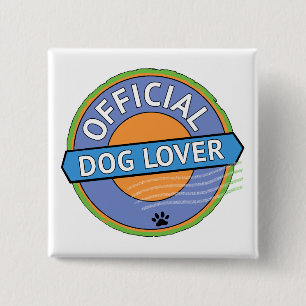 Official Dog Lover Button