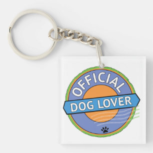 Official Dog Lover Keychain