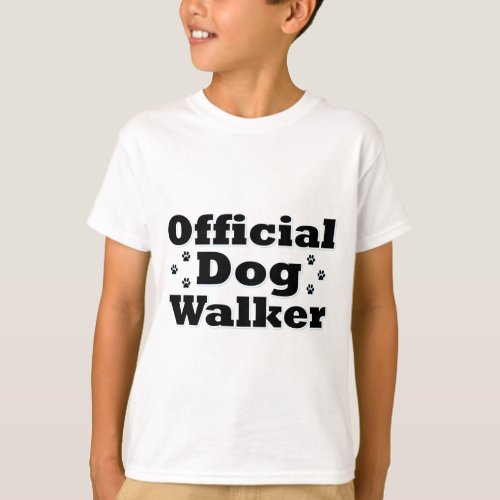 Official Dog Walker T_Shirt