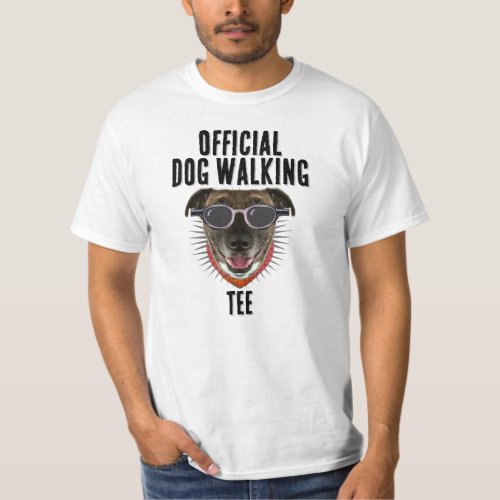 Official Dog Walking Tee