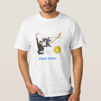 Official Dogecoin Apparel- Much Profit, many moon. T-Shirt