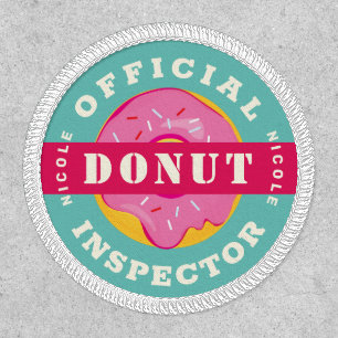 Official Donut Inspector Custom Name Badge