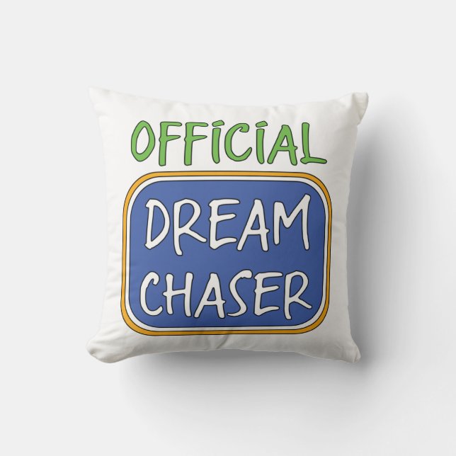 Official Dream Chaser     Throw Pillow (Front)