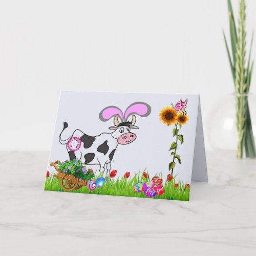 Official Easter Cow Holiday Card