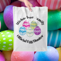 Official Easter Egg Hunter Family Grocery Bag