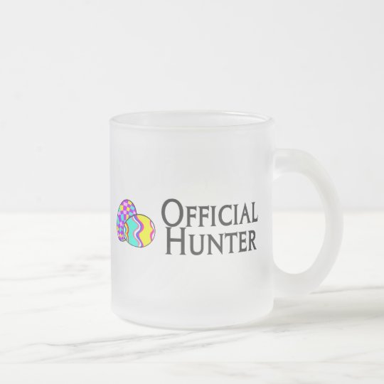 Official Easter Egg Hunter Frosted Glass Coffee Mug