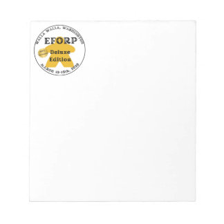 Official EFORP 2025 Scorepad Notepad