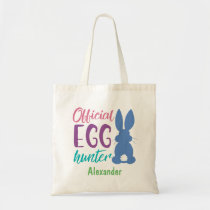 Official Egg Hunter Personalized Easter Bunny Kids Tote Bag