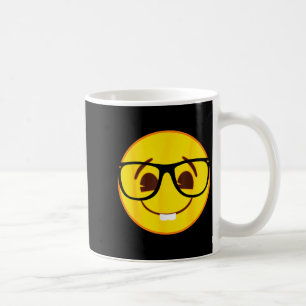 Official Emoji Nerd Gles Yellow Smile Face  Coffee Mug
