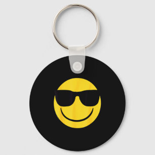 Official Emoji Retro Sungles Yellow Smile Face Keychain