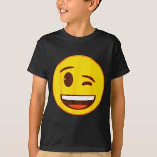 Official Emoji Wink Winking Yellow Smile Face T-Shirt