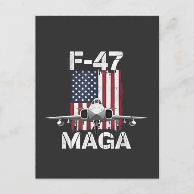 Official F47 Maga Fighter Jet F-47 Jet Fighter Air Invitation Postcard (Front)