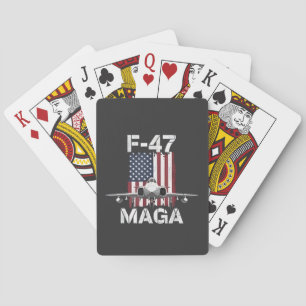 Official F47 Maga Fighter Jet F-47 Jet Fighter Air Poker Cards
