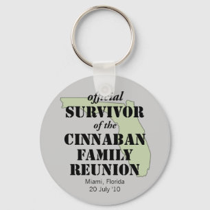 Official Family Reunion Survivor - Florida Green Keychain
