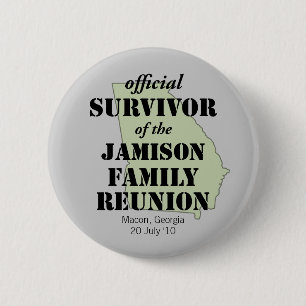 Official Family Reunion Survivor - Georgia Green Button