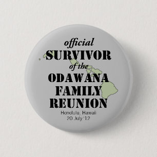 Official Family Reunion Survivor - Hawaii Green Button