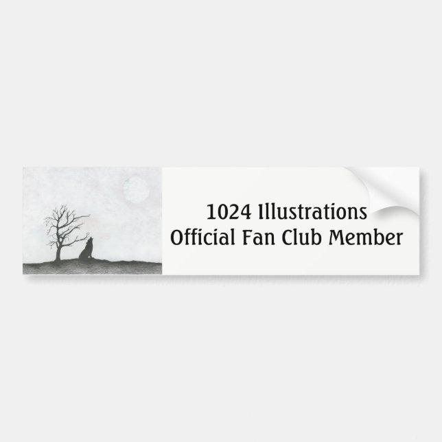 Official Fan Club Member Bumper Sticker (Front)