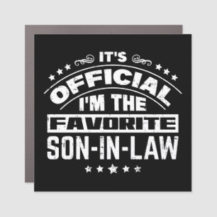 Official Favorite Son In Law Funny Family Car Magnet
