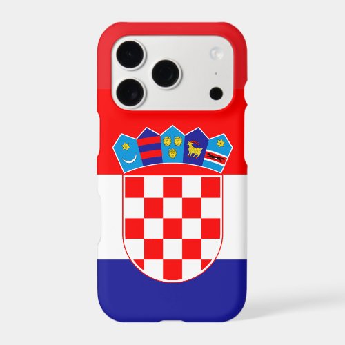 Official Flag of Croatia | Emblem iPhone Case