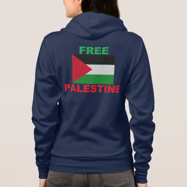 Official Free Palestine & Gaza Flag Hoodie |  (Back)
