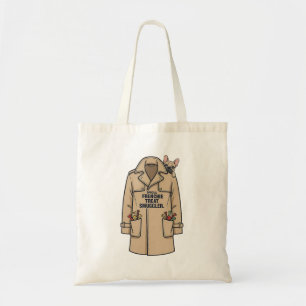 Official French Bulldog Treat Smuggler Funny Dog D Tote Bag
