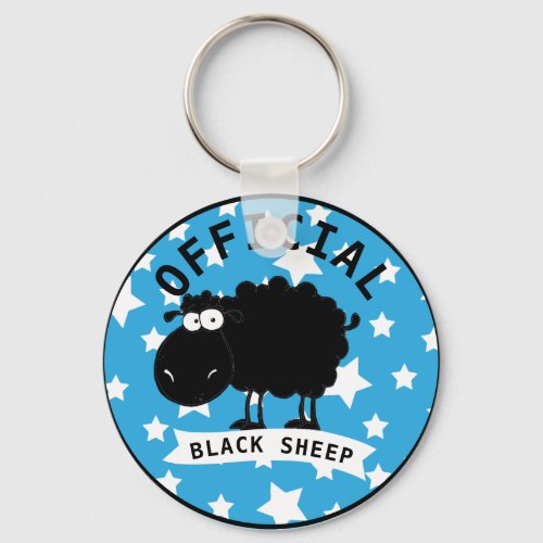 Official Funny Black Sheep Keychain