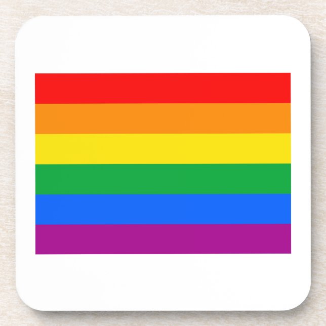 OFFICIAL GAY PRIDE FLAG COASTER (Front)