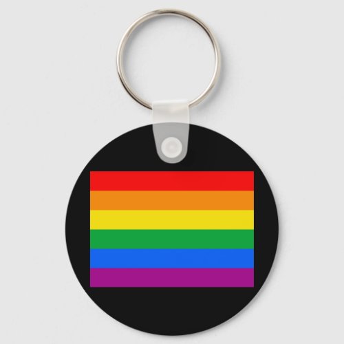OFFICIAL GAY PRIDE FLAG KEYCHAIN