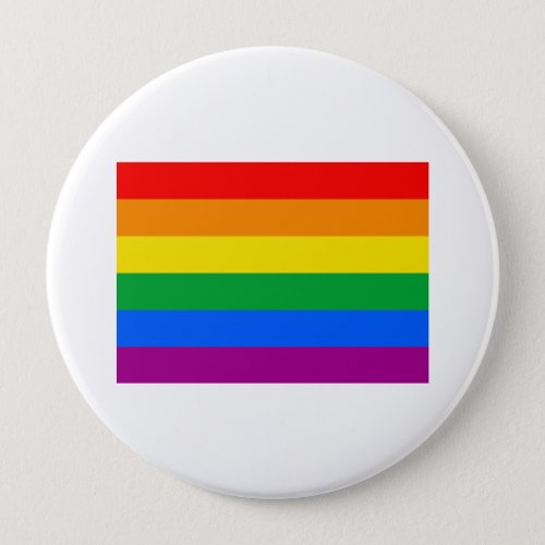 OFFICIAL GAY PRIDE FLAG PINBACK BUTTON