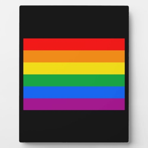 OFFICIAL GAY PRIDE FLAG PLAQUE