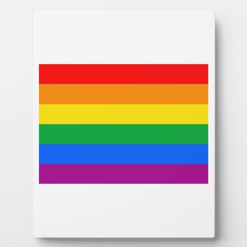 OFFICIAL GAY PRIDE FLAG PLAQUE