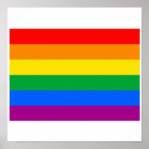 OFFICIAL GAY PRIDE FLAG POSTER